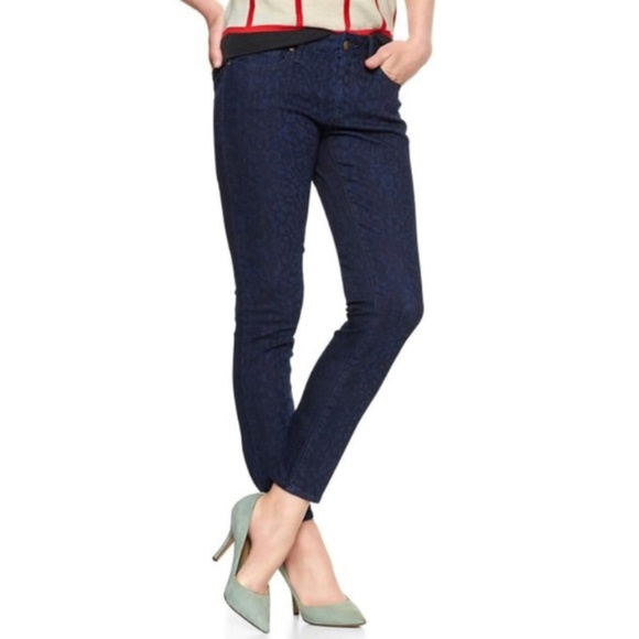 GAP Denim - GAP 1969 Always Skinny Cheetah Print Jeans Size 25